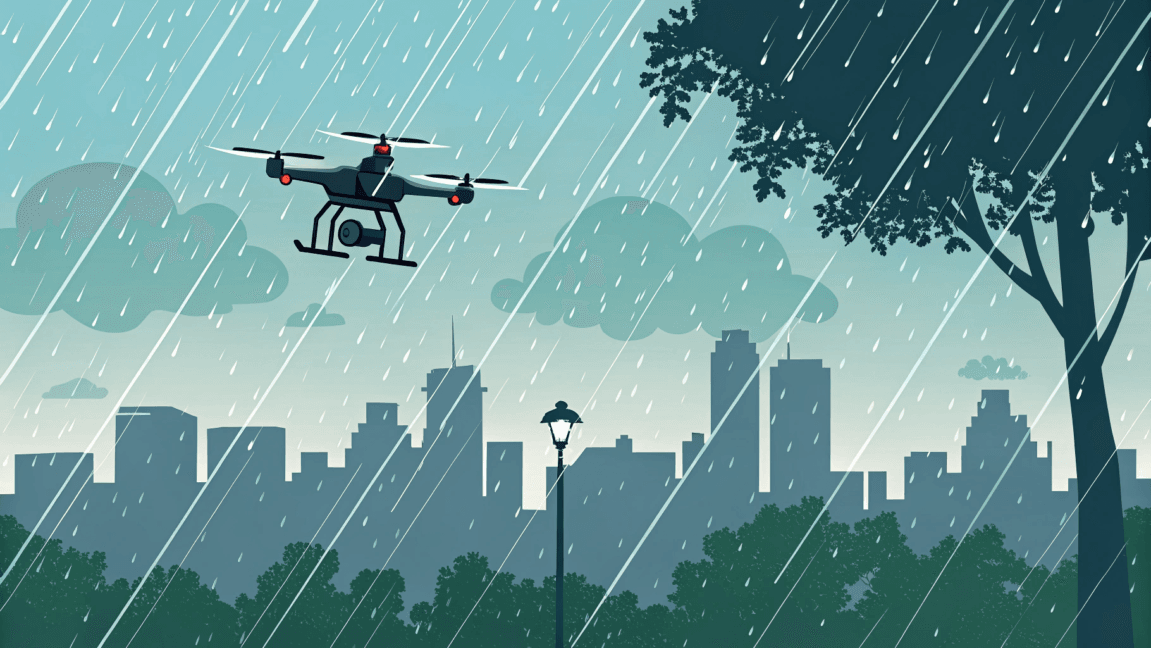 Latanie dronem w deszczu: co warto wiedzieć?