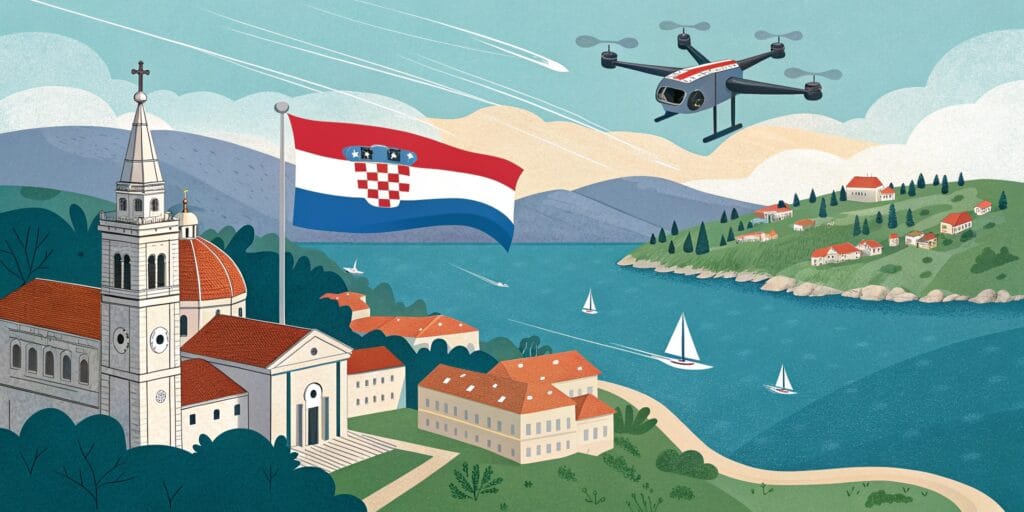 Latanie dronem w Chorwacji