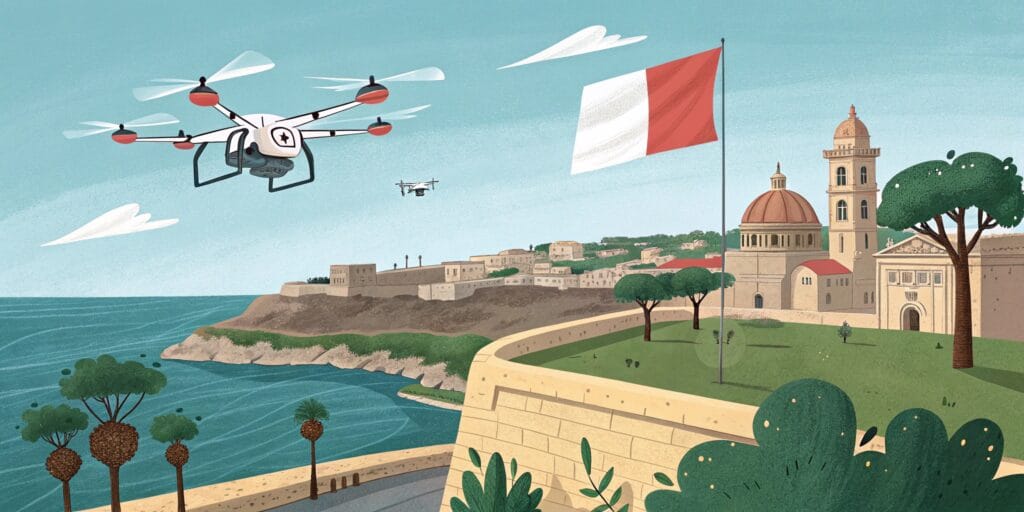 Dron na Malcie